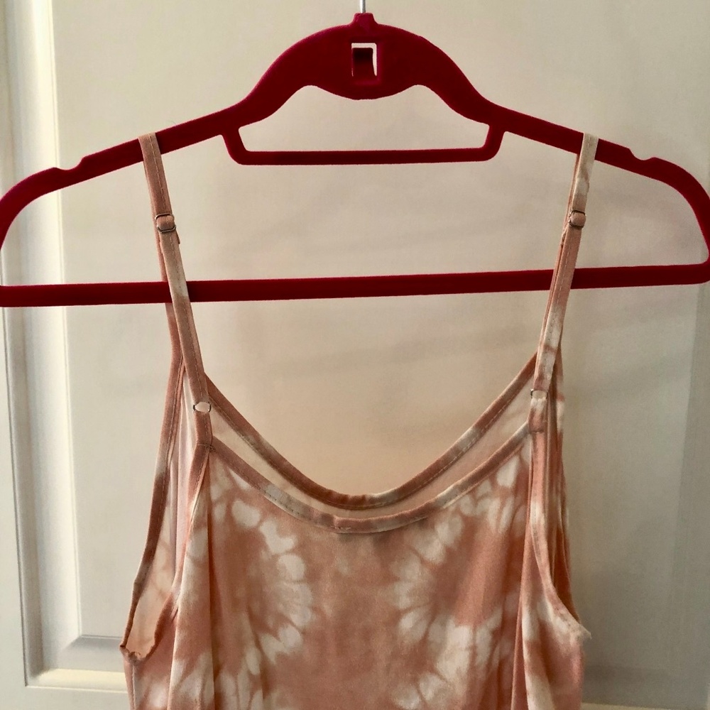 Don't Ask Why Light Pink Tie Dye Dress - Picture 6 of 7